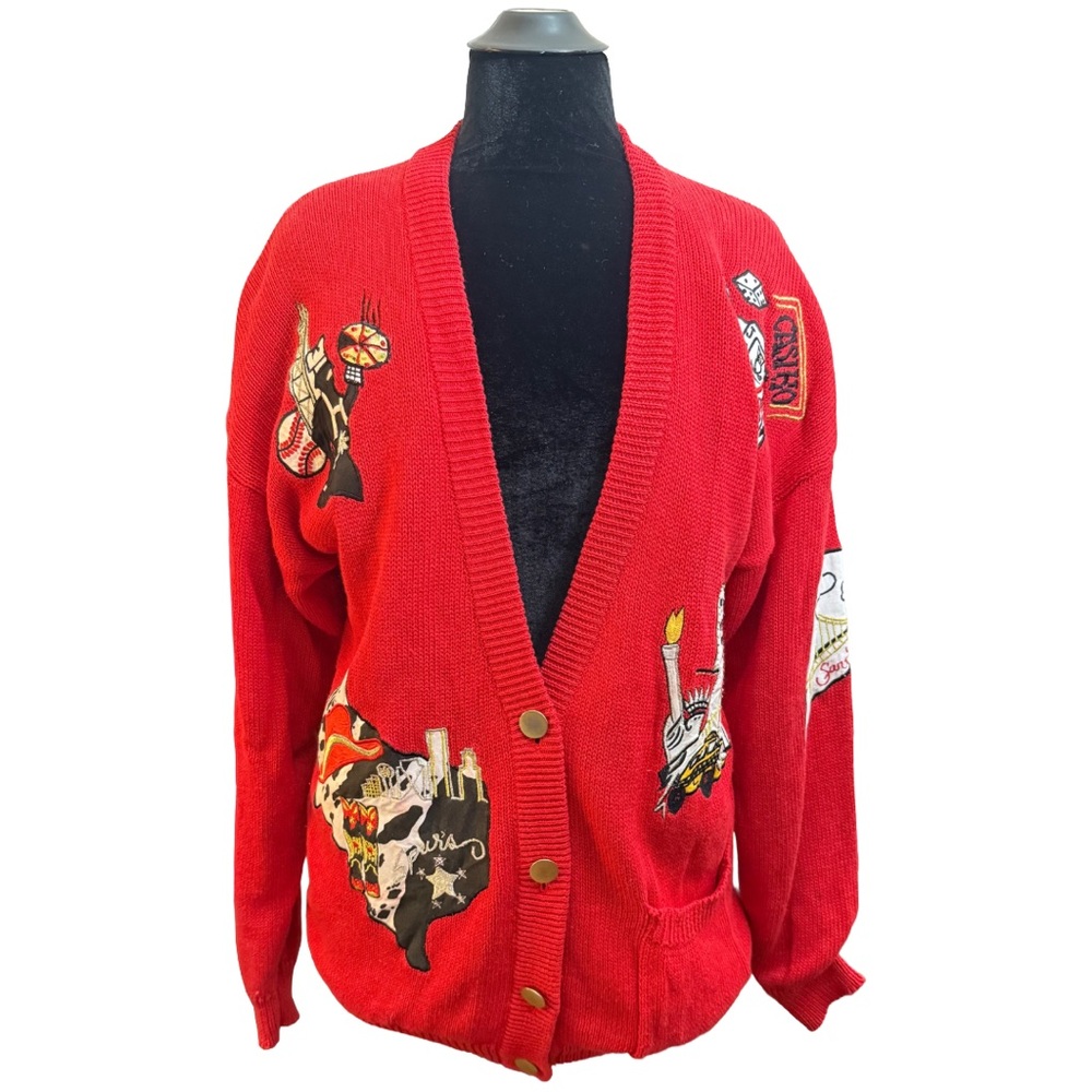 Vintage IB DIFFUSION Multi State Cardigan